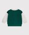 Two-tone cotton baby teddy green/beige