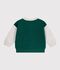 Two-tone cotton baby teddy green/beige