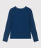 Women's Straight Round-Neck Cotton T-Shirt INCOGNITO blue