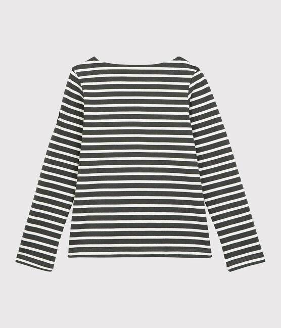 Women's Breton Top ORAGE grey/MARSHMALLOW white