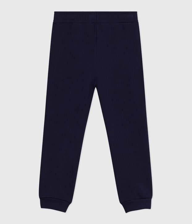 Girls' fleece jogging bottoms blue