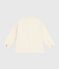 Children's plain denim jacket MILK Ecru