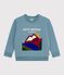 Children's patterned cotton sweatshirt GOBELIN blue