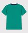 Boys' Short-Sleeved Cotton T-Shirt GAZON green