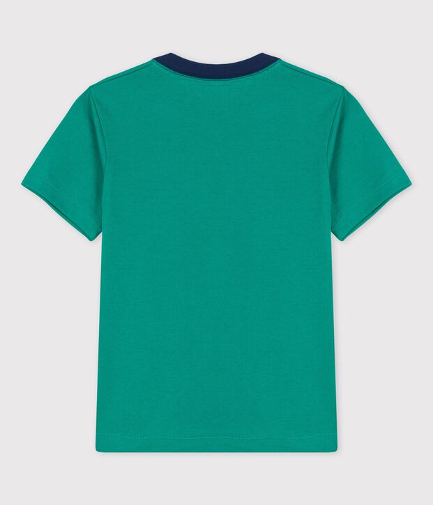 Boys' Short-Sleeved Cotton T-Shirt green