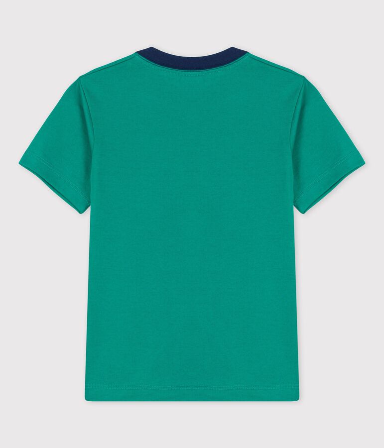 Boys' Short-Sleeved Cotton T-Shirt green