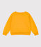 Printed fleece sweatshirt for girls/boys BOUDOR yellow