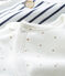 Babies' Ribbed Clothing - 2-Piece Set MARSHMALLOW white/SMOKING blue
