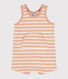 Babies' Sleeveless Thick Striped Jersey Playsuit