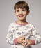 Boys' Toile de Jouy Paris Cotton Pyjamas MARSHMALLOW white/MEDIEVAL blue