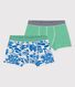 Boys' Jungle Print Cotton Boxer Shorts - 2-Pack