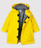 Baby's unisex waxed puffer jacket JAUNE yellow