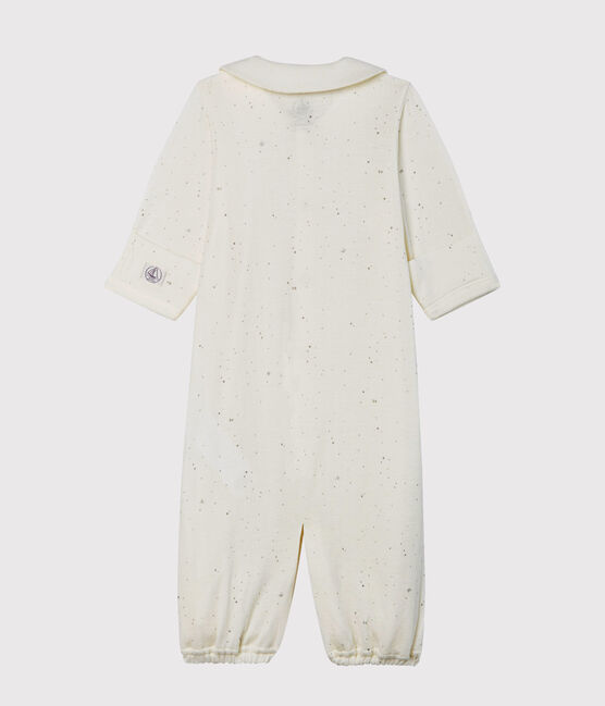 Babies' Jumpsuit/Sleeping Bag in Tube Knit MARSHMALLOW white/MULTICO white