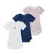 Set of 3 baby boys' short-sleeved bodysuits