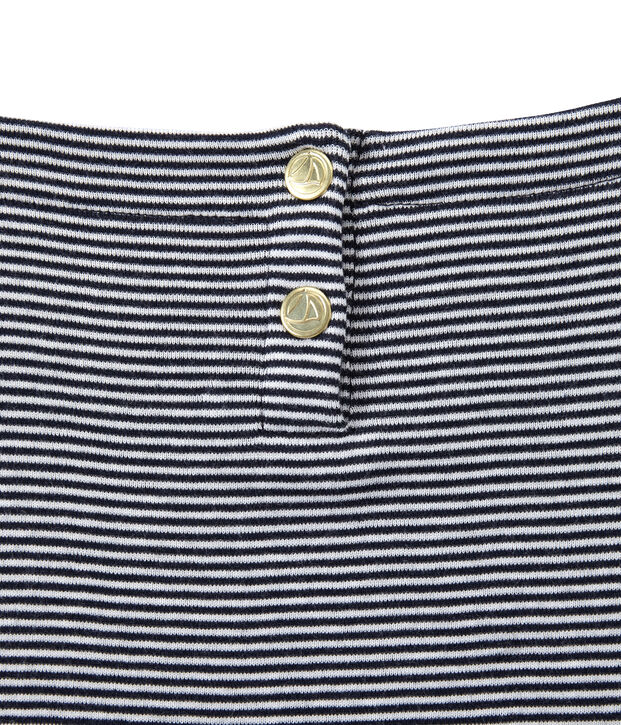 Girl's milleraies-striped dress blue/white
