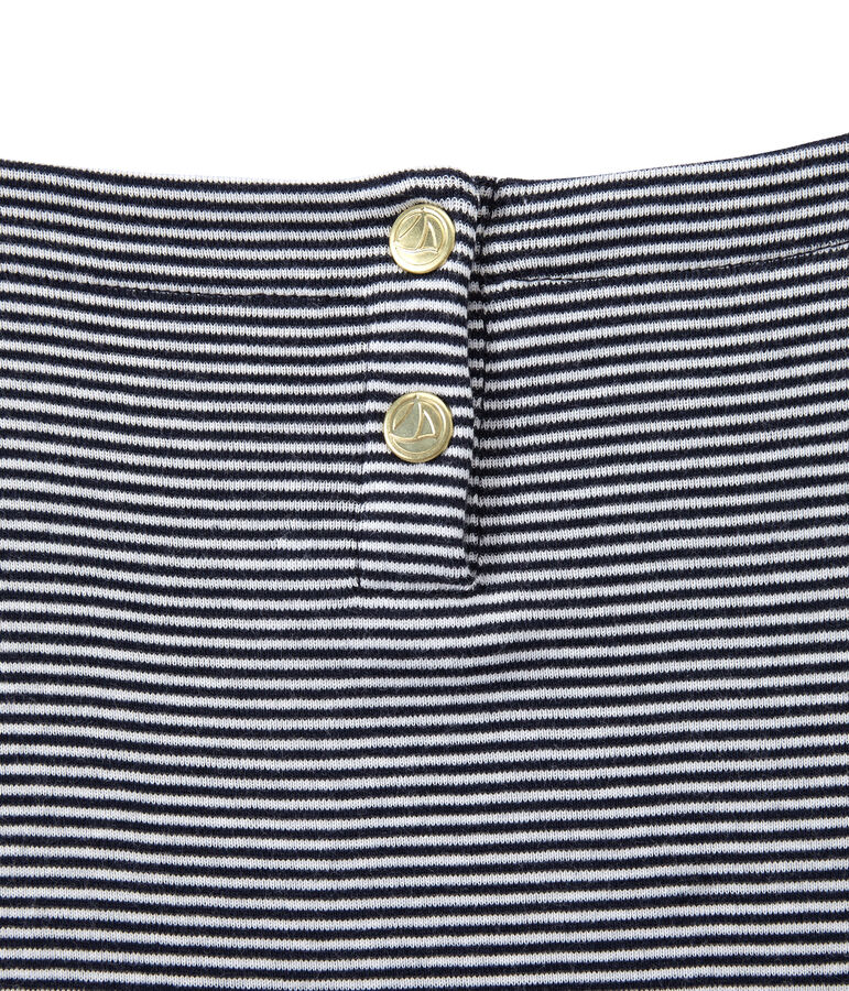 Girl's milleraies-striped dress blue/white