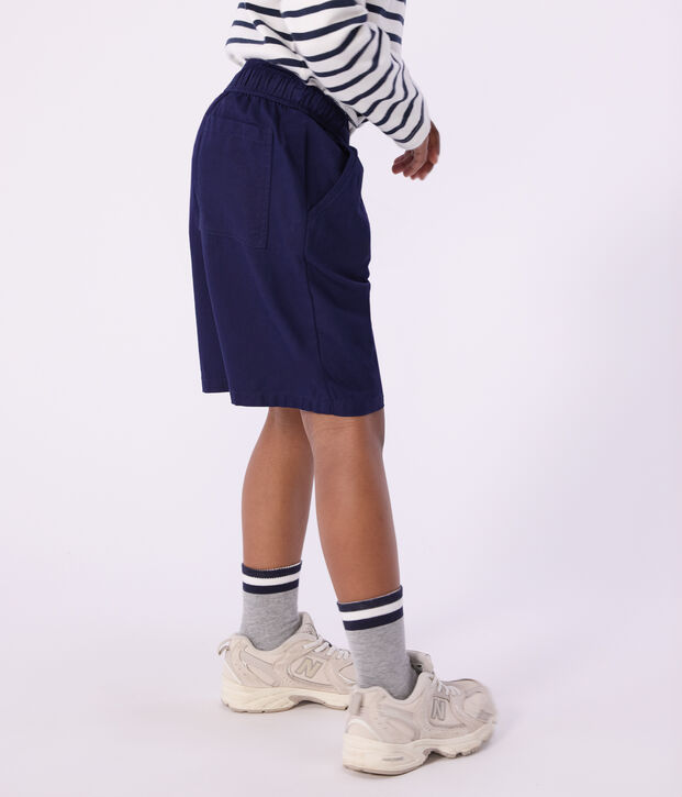 Children's Bermuda shorts in plain cotton SOIR