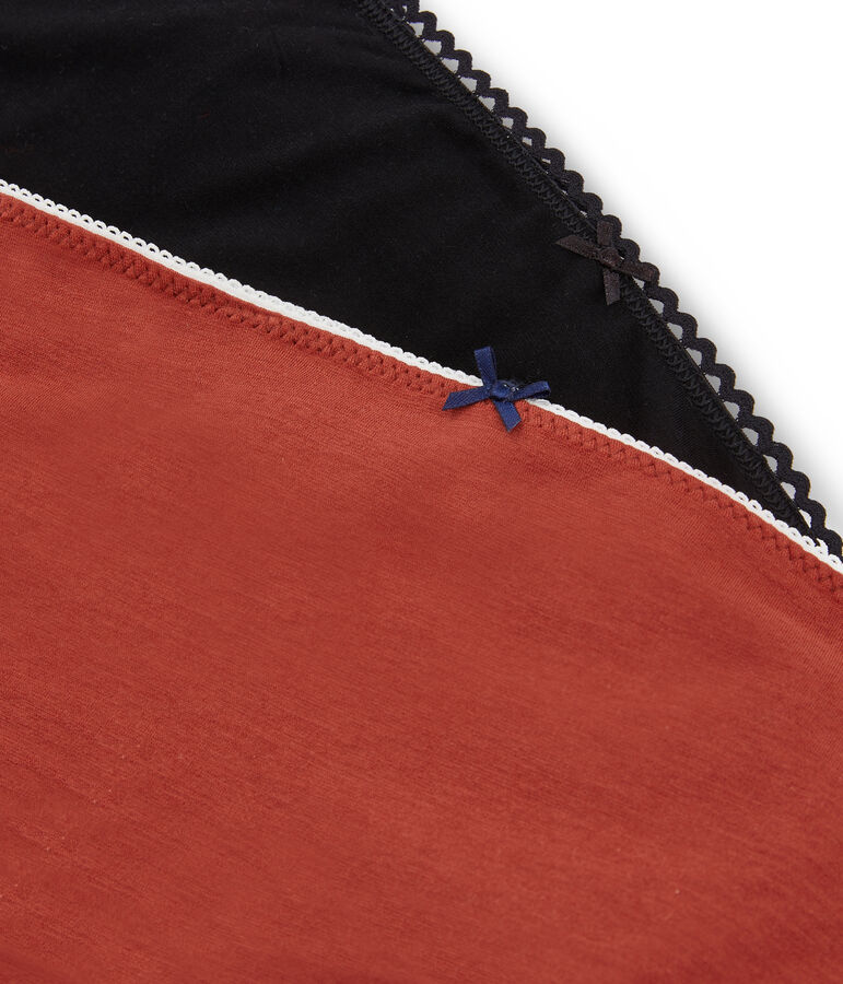 Set of 2 women's high-rise pants multicolor