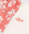 Girls' Cotton Short Pyjamas MARSHMALLOW white/PAPAYE