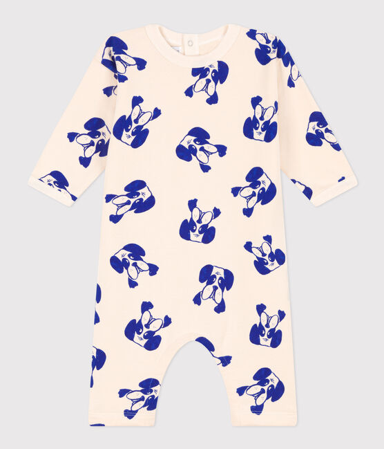 Babies' Patterned Fleece Jumpsuit AVALANCHE white/MULTICO