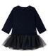 Baby Girls' Long-Sleeved Dual Material Dress