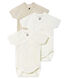 Short-Sleeved Newborn Bodysuit - 3-Piece Set