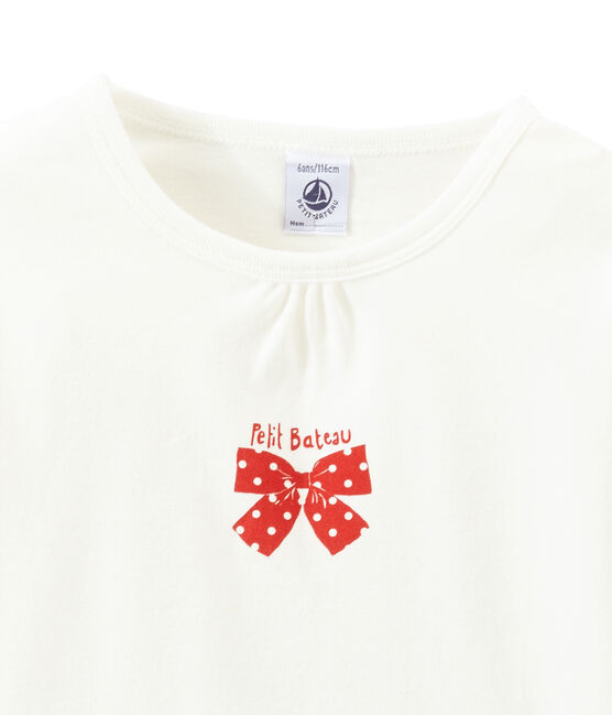 Little girl's pyjamas TERKUIT red/MARSHMALLOW white