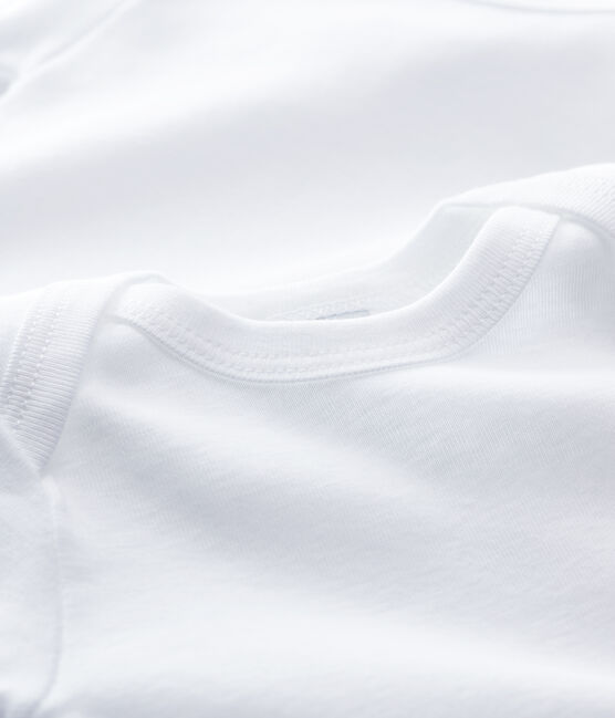Babies' White Short-Sleeved Bodysuit – 2-Pack variante 1