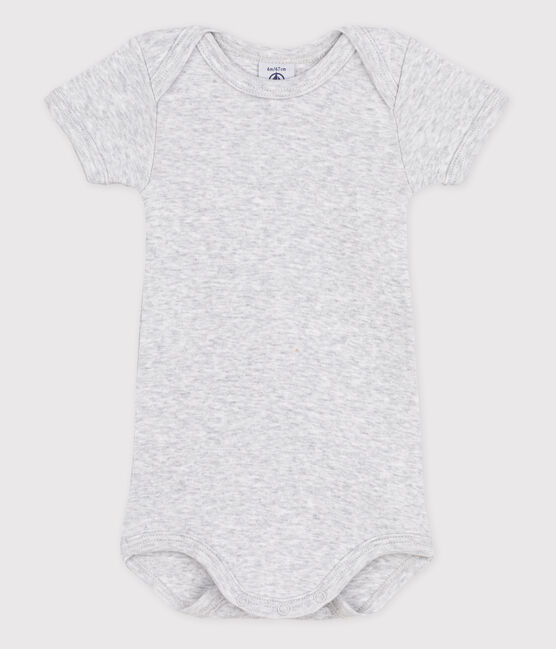 Baby Girls' Short-Sleeved Bodysuit POUSSIERE CHINE grey