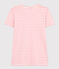 Women's Straight Round-Neck Cotton T-Shirt AVALANCHE /SHOCKING