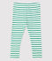 Babies' Cotton Leggings MARSHMALLOW white/PIVERT