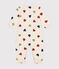 Babies' fleece onesie AVALANCHE white/MULTICO