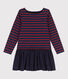 Girls' Thick Cotton and Cotton Gauze Stripy Dress