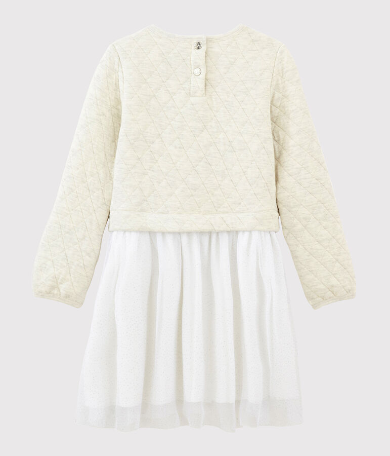 Girls' Long-Sleeved Dress beige