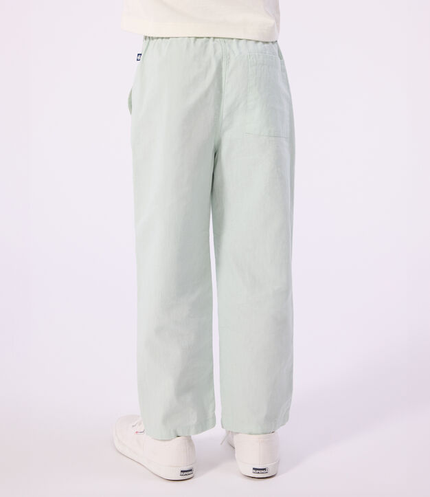 Children's cotton and linen trousers SPRAY
