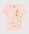Girls' Short-Sleeved Cotton T-Shirt MINOIS pink