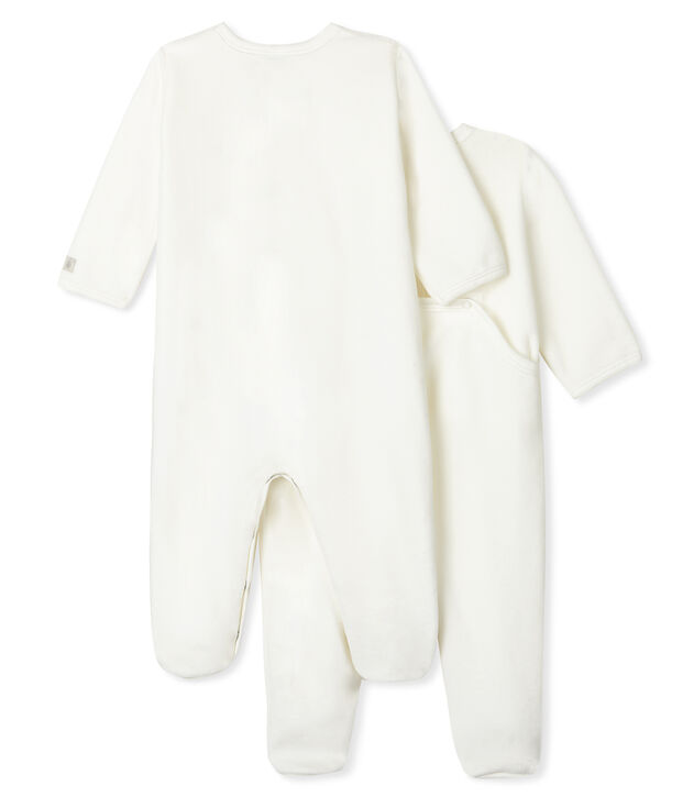 Babies' velour sleepsuit - Set of 2 multicolor