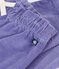 Babies' plain corduroy trousers purple