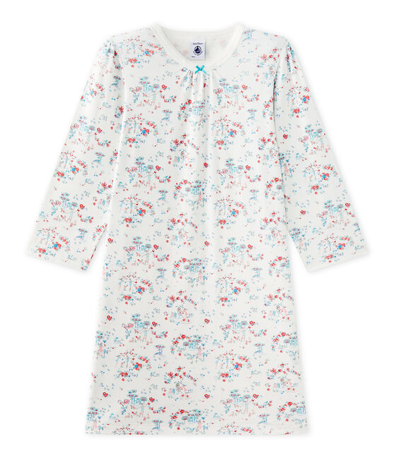 Chemise de nuit fille imprimée LAIT white/MULTICO white
