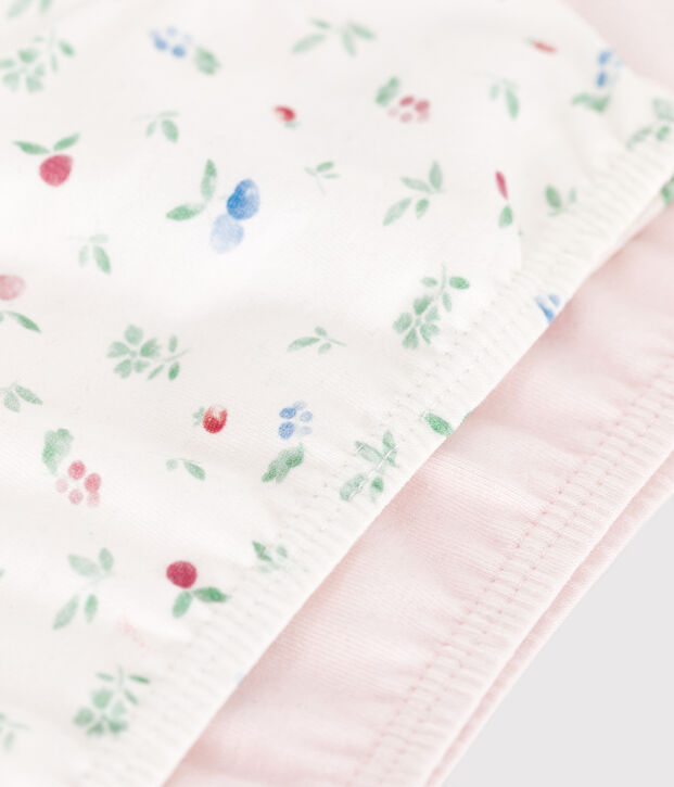 Children's fruit pattern cotton and elastane bra tops multicolor