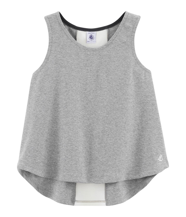 Girls' Sleeveless Sports Top grey