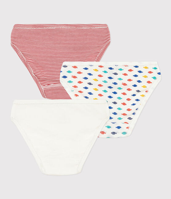 Girls' Sealife Themed Cotton Briefs - 3-Pack variante 1