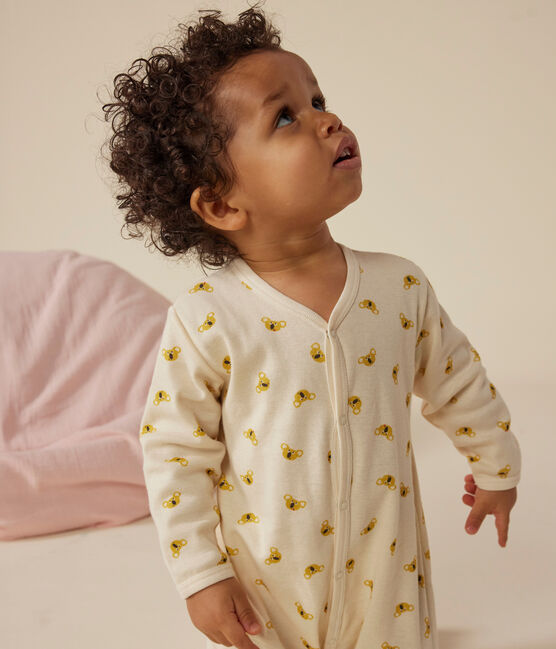 Babies' Koala Patterned Cotton Pyjamas MARSHMALLOW white/MULTICO white