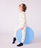 Children's penguin print fleece pyjamas MILK blue/SOIR