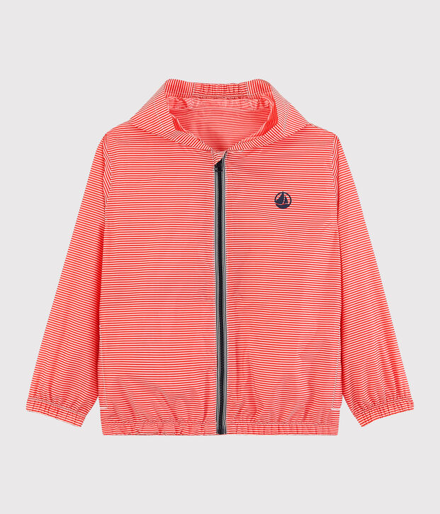 Children's Unisex Recycled Polyester Windbreaker pink/white