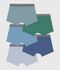 Pack of children's plain cotton boxers multicolor