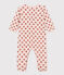 Babies' Floral Velour Pyjamas SALINE pink/MULTICO white