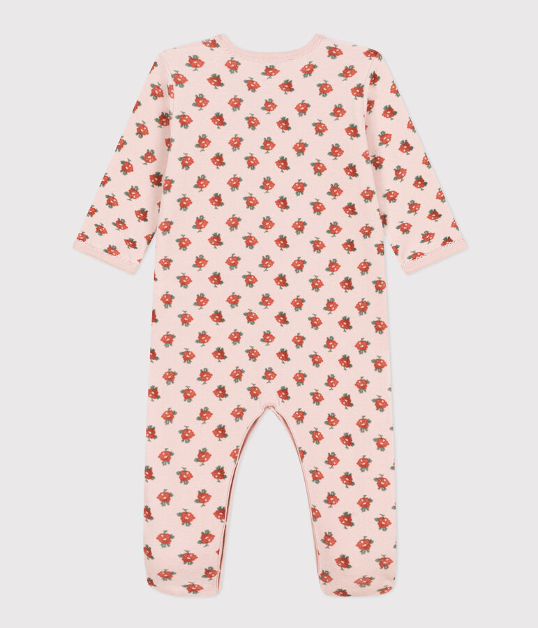 Babies' Floral Velour Pyjamas pink/multicolor