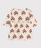 Babies' Long-Sleeved Fleece Dress AVALANCHE white/MULTICO