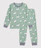 Children's pyjamas in bear-print fleece SAULE /MULTICO